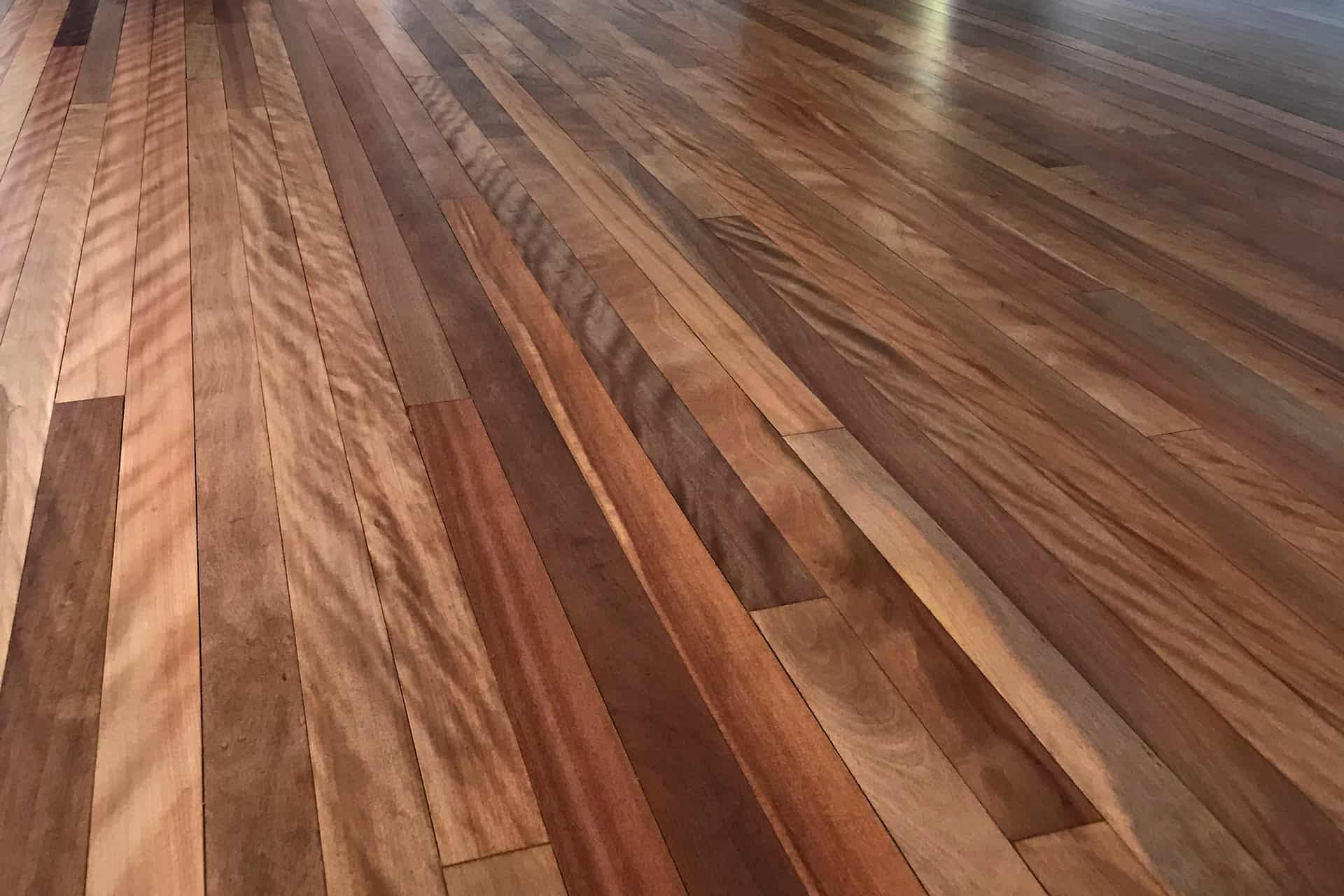 sanded and polished wooden flooring