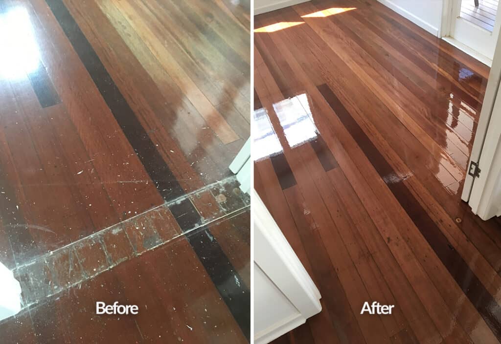 Floors restored after house remodelling